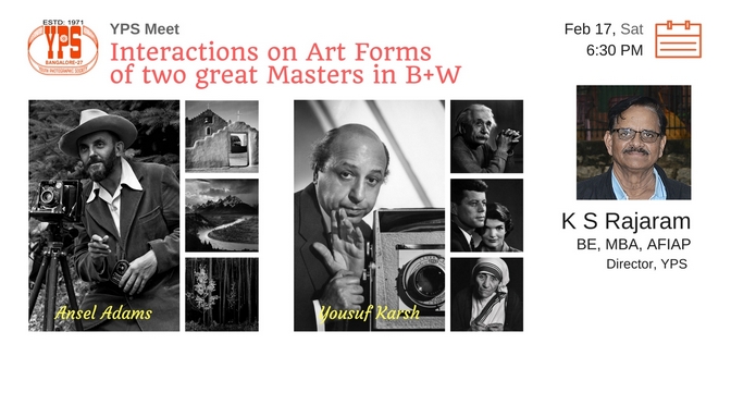 YPS Meet – Interactions on Art Forms of two great Masters in B+W Photography