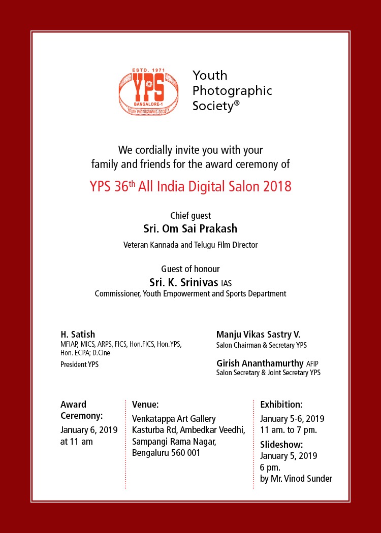 YPS36AIS2018 Invitation