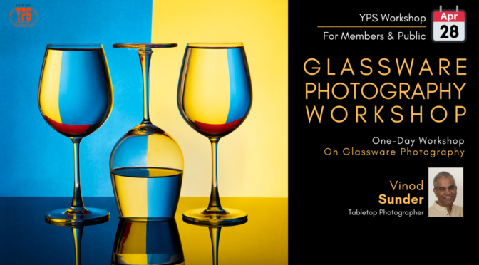 Glassware Photography Workshop by Vinod Sunder