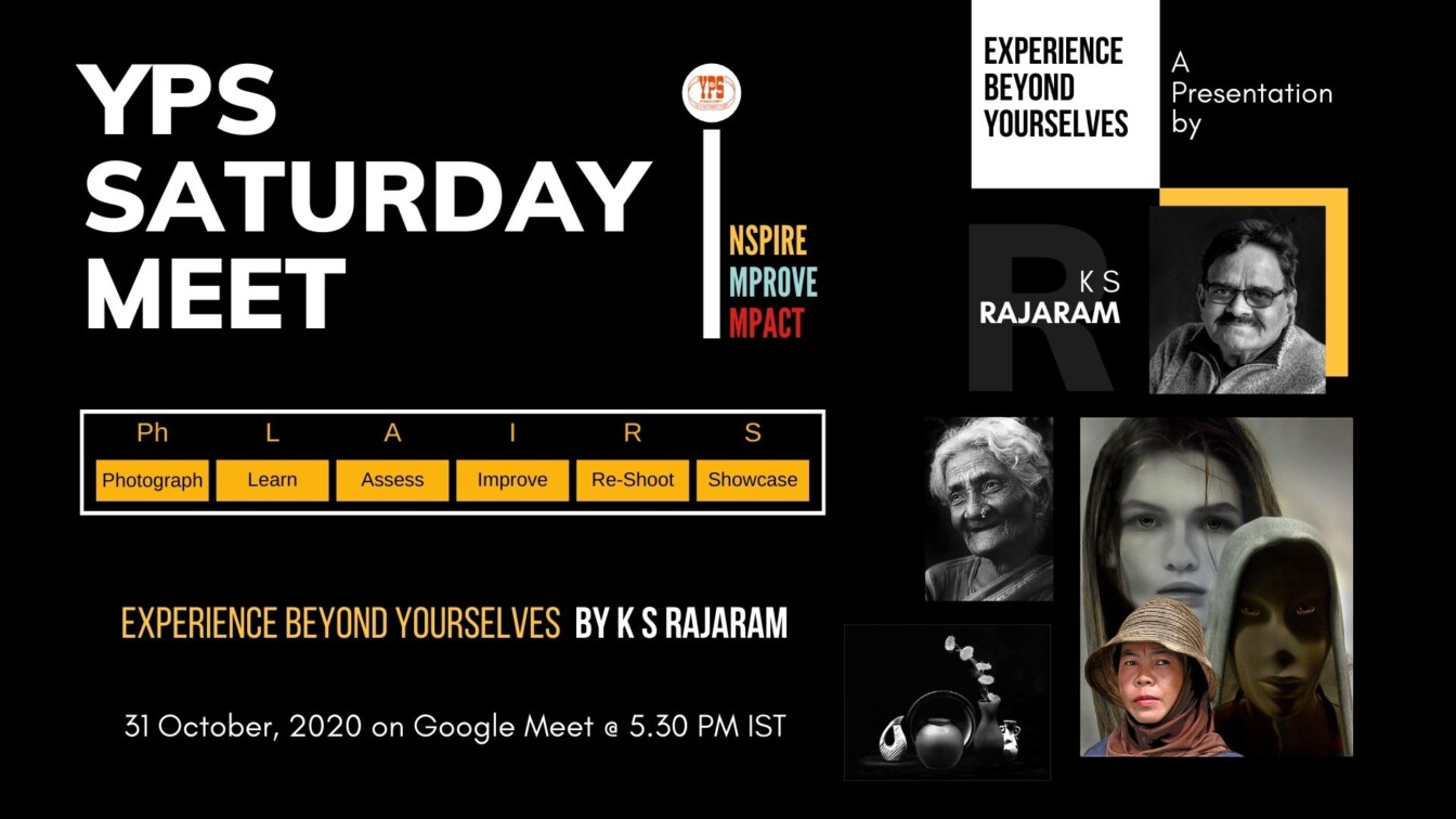 YPS Saturday Meet EXPERIENCE BEYOND YOURSELVES by K S Rajaram - Oct 31 at 5-30pm IST