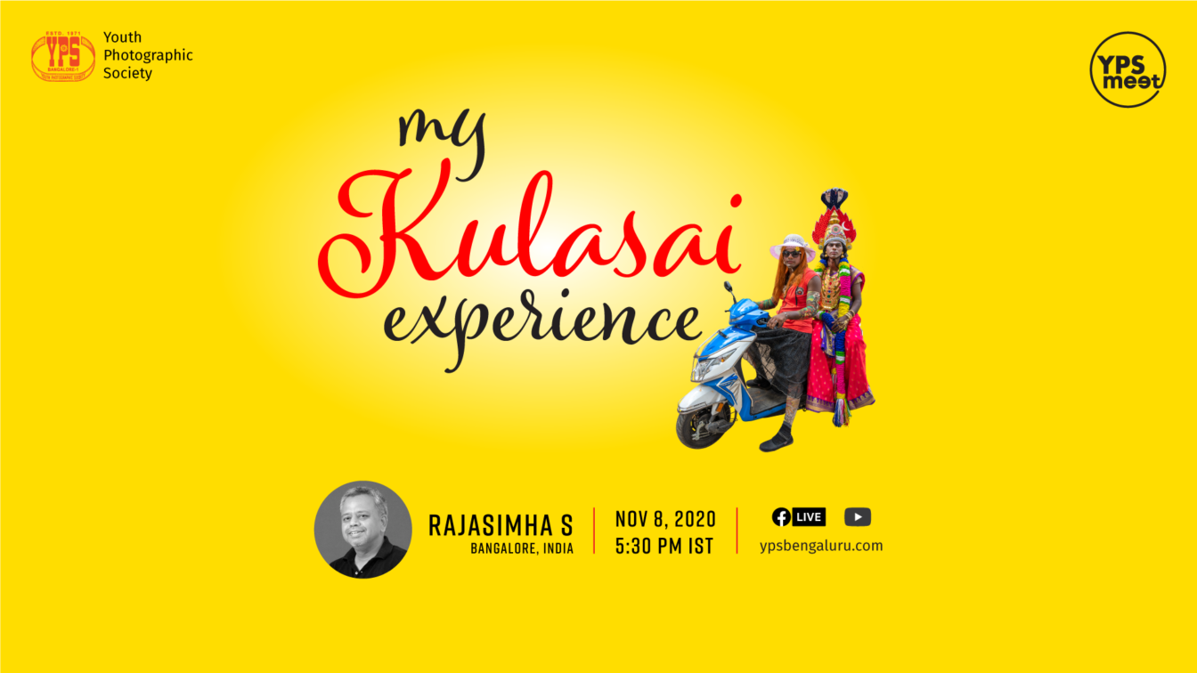 YPS Meet Live - My Kulasai Experience Presentation by Rajasimha S on Nov 08 at 5-30 PM IST