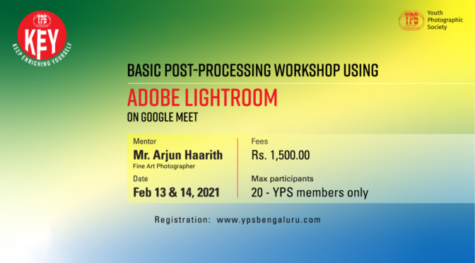Basic Post Processing Workshop using Adobe Lightroom