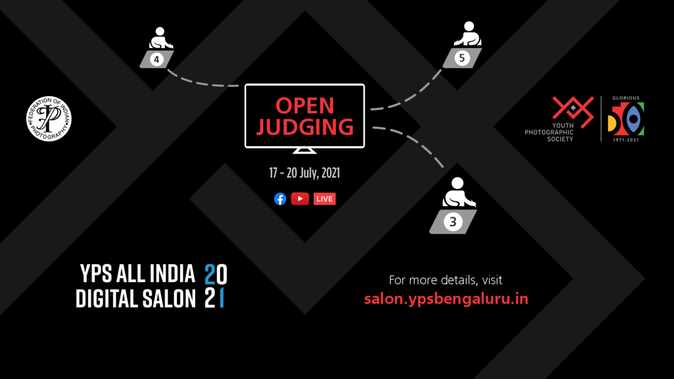 YPS All India Digital Salon 2021 Open Remote Judging from 17-20 July on YPS Facebook and YPS YouTube Channel from 9:30 AM IST