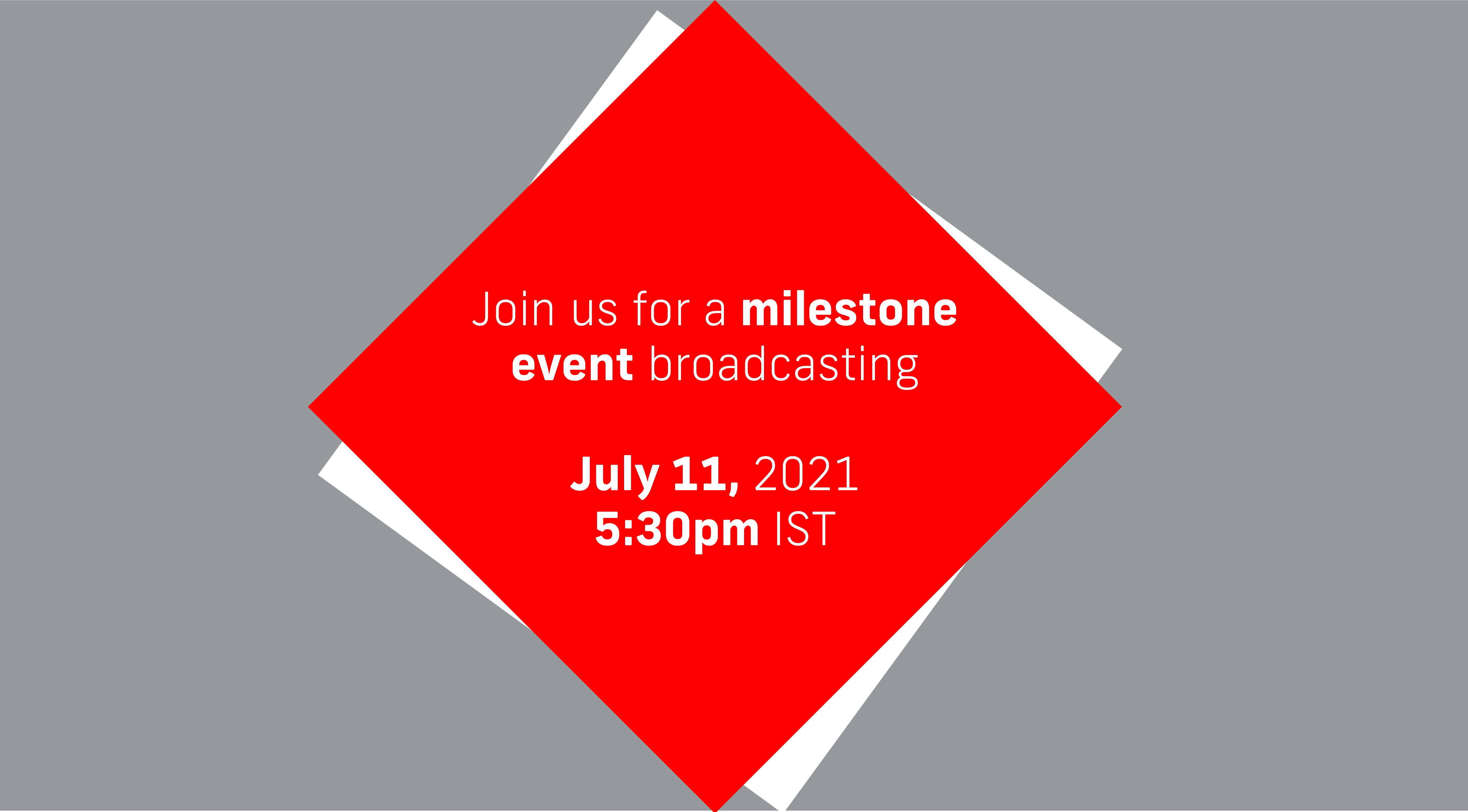 YPS Historic Milestone Event - happening on 11 July at 5:30 PM IST