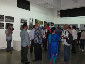Visitors at the Exhibition